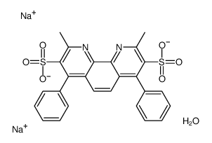 浴铜灵二磺酸 二钠盐 水合物结构式