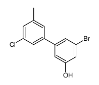 3-bromo-5-(3-chloro-5-methylphenyl)phenol结构式