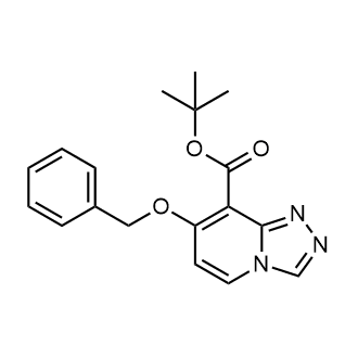 7-(苄氧基)-[1,2,4]三唑并[4,3-a]吡啶-8-羧酸叔丁酯结构式