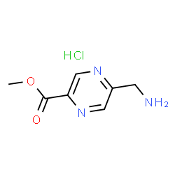 Methyl 5-(Aminomethyl)pyrazine-2-carboxylate Hydrochloride Structure