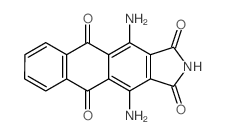 1H-Naphth[2,3-f]isoindole-1,3,5,10(2H)-tetrone,4,11-diamino- Structure