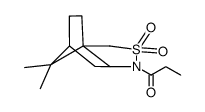 N-丙酰基-(2S)-樟烷-10,2-磺内酰胺结构式
