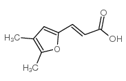 3-(4,5-二甲基-2-呋喃)丙烯酸结构式