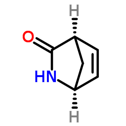 (1S)-(+)-2-氮杂双环[2.2.1]庚-5-烯-3-酮结构式