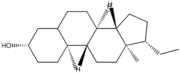 Pregnan-3β-ol structure