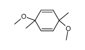 1,4-dimethoxy-1,4-dimethyl-2,5-cyclohexadiene structure