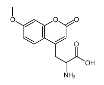 2-amino-3-(7-methoxy-4-coumaryl)propionic acid structure