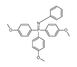 tris(4-methoxyphenyl)-phenylimino-λ5-phosphane Structure