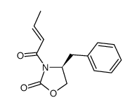 (S)-4-苄基-3-(丁-2-烯酰基)恶唑烷-2-酮结构式