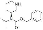 Isopropyl-(S)-piperidin-3-yl-carbaMic acid benzyl ester Structure