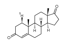 [1β-3H]-4-androstene-3,17-dione结构式