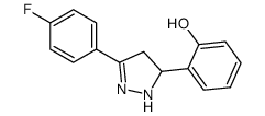 2-[3-(4-fluorophenyl)-4,5-dihydro-1H-pyrazol-5-yl]phenol Structure