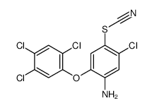 4-Amino-2-chloro-5-(2,4,5-trichlorophenoxy)phenyl thiocyanate Structure