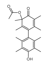 4'-hydroxy-2,2',3,3',5,5',6,6'-octamethyl-4-oxo-3,4-dihydro-[1,1'-biphenyl]-3-yl acetate结构式