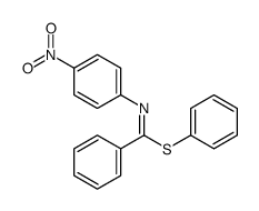 phenyl N-(4-nitrophenyl)benzenecarboximidothioate Structure