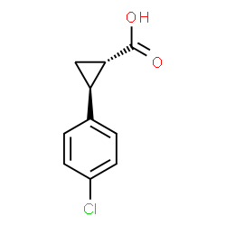 (1S,2S)-2-(4-氯苯基)环丙烷甲酸结构式