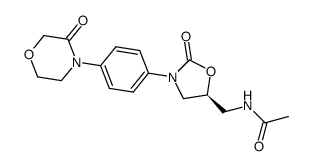 (S)-N-((2-Oxo-3-(4-(3-Oxomorpholino)Phenyl)Oxazolidin-5-Yl)Methyl)Acetamide Structure