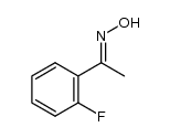 (E)-1-(2-fluorophenyl)ethanone oxime Structure