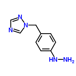 1-(4-肼基苄基)-1H-1,2,4-噻唑结构式