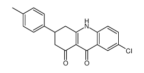 7-Chloro-3-(4-methylphenyl)-3,4-dihydro-1,9(2H,10H)-acridinedione Structure