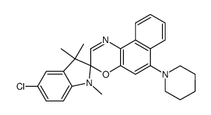 5-chloro-1,3,3-trimethyl-6'-piperidinospiro(indolino-2,3'-[3H]naphth[2,1-b]oxazine) structure