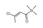 E-3-chloro-1-(trimethylsilyl)-2-butenone Structure