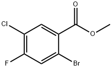 甲基 2-溴-5-氯-4-氟苯酸盐结构式