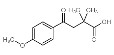 2,2-DIMETHYL-4-(4-METHOXYPHENYL)-4-OXOBUTYRIC ACID结构式