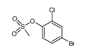 4-bromo-2-chlorophenyl methanesulfonate结构式