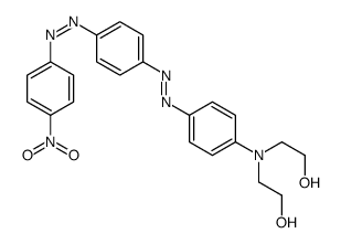 2-[N-(2-hydroxyethyl)-4-[[4-[(4-nitrophenyl)diazenyl]phenyl]diazenyl]anilino]ethanol Structure