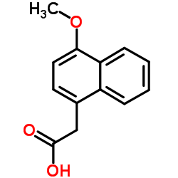(4-Methoxy-1-naphthyl)acetic acid Structure