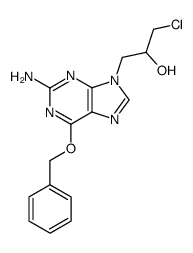 O6-benzyl-9-(3-chloro-2-hydroxypropyl)guanine Structure