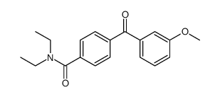 4-(3'-甲氧基苯甲酰基)-N,N-二乙基苯甲酰胺结构式