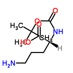 (R)-5-Amino-2-((tert-butoxycarbonyl)amino)pentanoicacid结构式