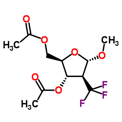 甲基-2-脱氧-2-(三氟甲基)-alpha-D-阿糖胞苷二乙酸酯结构式