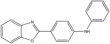 4-(苯并[d]恶唑-2-基)-N-苯基苯胺结构式