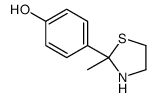 4-(2-Methyl-2-thiazolidinyl)phenol结构式