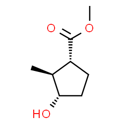 Cyclopentanecarboxylic acid, 3-hydroxy-2-methyl-, methyl ester, (1alpha,2beta,3alpha)-结构式