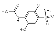 N-(5-氯-2-甲基-4-磺酰基苯基)乙酰胺结构式