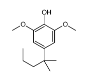 2,6-dimethoxy-4-(2-methylpentan-2-yl)phenol结构式