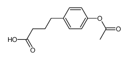 4-(4-acetoxyphenyl)butyric acid结构式