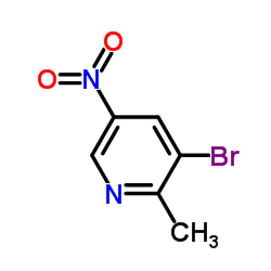 3-Bromo-2-methyl-5-nitropyridine structure