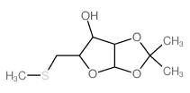a-D-Xylofuranose,5-S-methyl-1,2-O-(1-methylethylidene)-5-thio-结构式