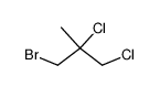 1-bromo-2,3-dichloro-2-methyl-propane结构式