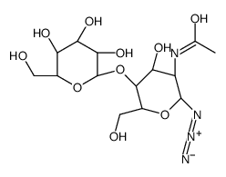 2-(Acetylamino)-2-deoxy-4-O-(β-D-galactopyranosyl)-β-D-glucopyranosyl Azide结构式