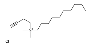 2-cyanoethyl-decyl-dimethylazanium,chloride结构式