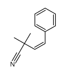 2,2-dimethyl-4-phenylbut-3-enenitrile Structure