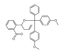 1-[1-[bis(4-methoxyphenyl)-phenylmethoxy]but-3-enyl]-2-nitrobenzene Structure