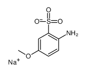 2-氨基-5-甲氧基苯磺酸单钠盐结构式