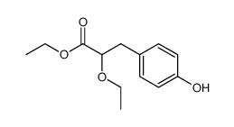 2-乙氧基-3-对羟基苯基丙酸乙酯结构式